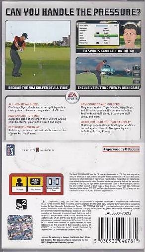 Tiger Woods PGA Tour 06 - PSP Spil (Genbrug)